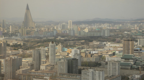 koryotours:   	View over Pyongyang by Koryo Tours    