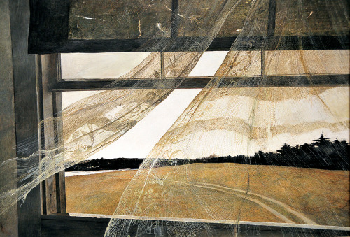 starswaterairdirt: Wind from the Sea, 1947.  Andrew Wyeth