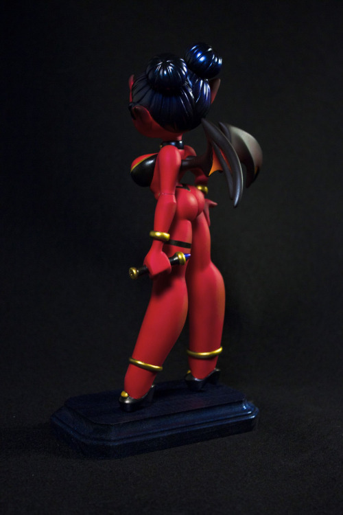 I painted my sculpt of a laughably endowed succubus!Sculpted her about a year and a half ago, but di