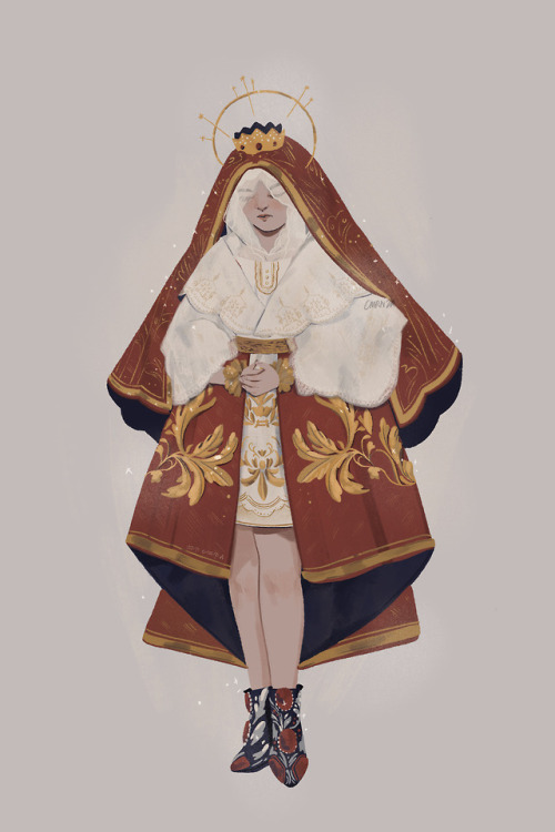 cmrnza: Here’s my Metsona inspired by the Maria Clara gown: and Sto Nino de Dios I posted