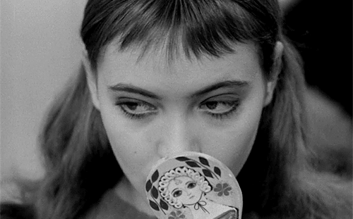 theroning:  Anna Karina in Bande à part (dir. by Jean-Luc Godard, 1964).