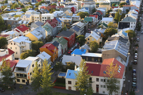 View of the city of Reykjavik from the Hallgrimskirkja Church’s TowerEyeAmerica - 6D - 2016