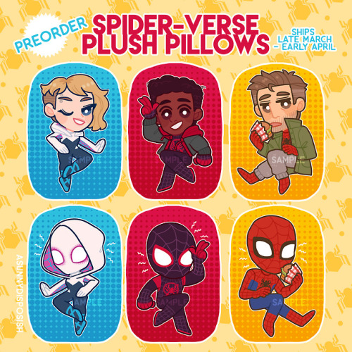 asunnydisposish - I made some cute Spider-Fam pillows~ I’ll...