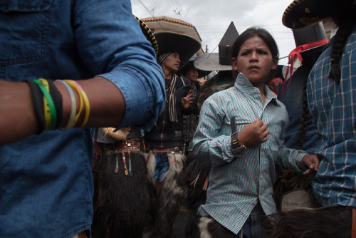 Celebraciones de Inti Raymi (San Juan, las ceremonias de agradecimiento a la cosecha) en Cotacachi, 