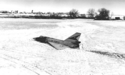 georgy-konstantinovich-zhukov:   Feb. 2, 1970, pilot USAF Gary Foust’s F-106 entered an uncontrolled spin and, unable to regain control, he was forced to eject. Much to his surprise  following his exist, the plane righted itself, and gently landed