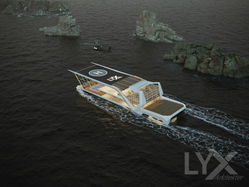  Futuristic Yacht by LYX arkitekter 