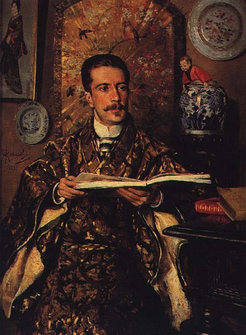 lacalaveracatrina: António Ramalho - Retrato de Abel Acácio Botelho, 1889