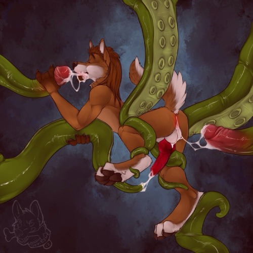 sage-the-anthro-tiger:  Request by thefurryelf! Tentacles~