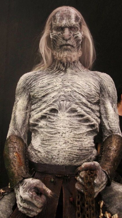 A “White Walker” from HBO’s “Game of Thrones”. #MonsterSuitMonday Maybe some skin moisturizer would 