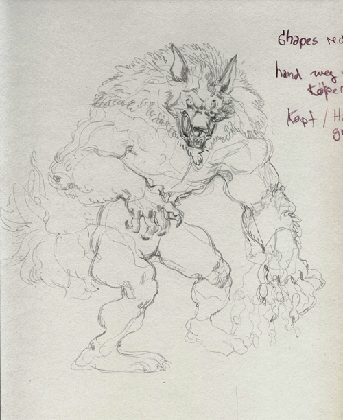 werewolf sketches 2014