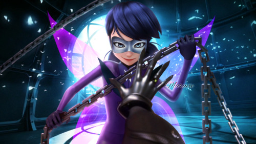 maruvieku:  Marinette as Hawkmoth! 