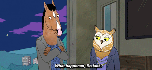 horseman-bojack: “You know, it’s funny. When you look at someone through rose-colored glasses, all t