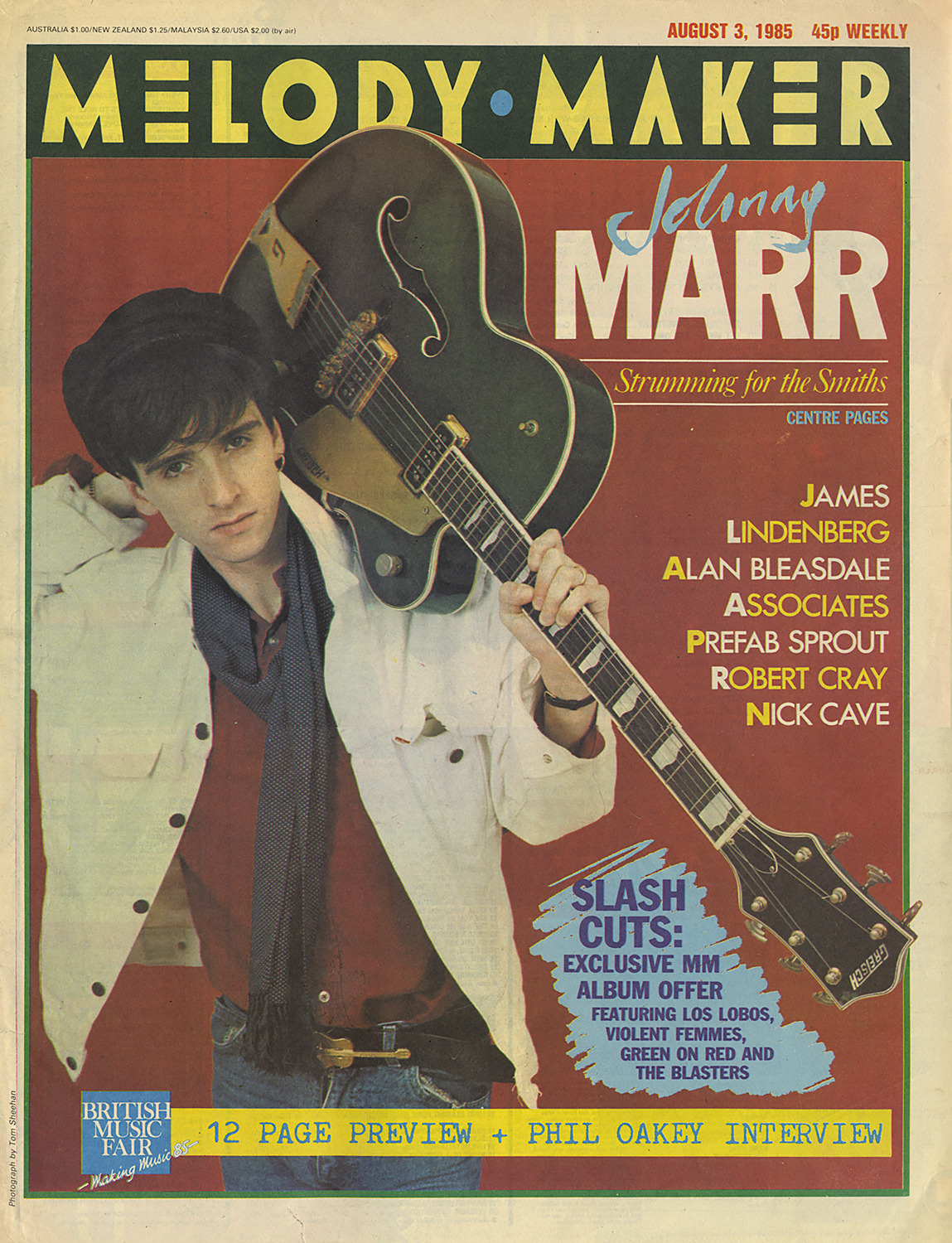 adsausage: Johnny Marr / Melody Maker {1985}