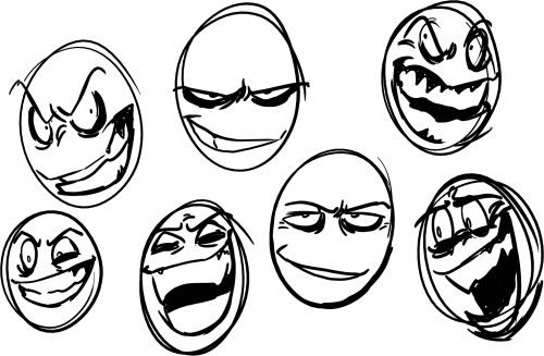 coulsart:  ok but something about drawing manic/cruel smiles just makes me happy and i dont have many characters that would wear expressions like this and it hurts 