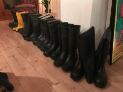 reporterstueck:  Some of my rubberboots. Do I need more?
