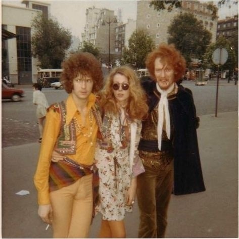 theswinginsixties:Eric Clapton, Charlotte Martin and Ginger Baker, 1967.