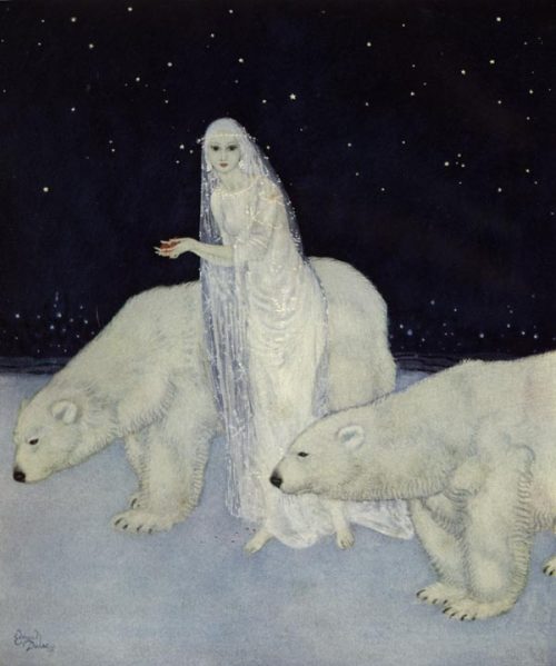cair&ndash;paravel: Edmund Dulac, illustration for The Dreamer of Dreams by Queen Marie of Rouma