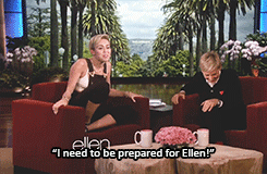 :  Ellen scares Miley 