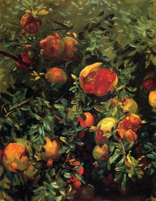 artist-sargent:Pomegranates, Majorca, John Singer SargentMedium: oil,canvas