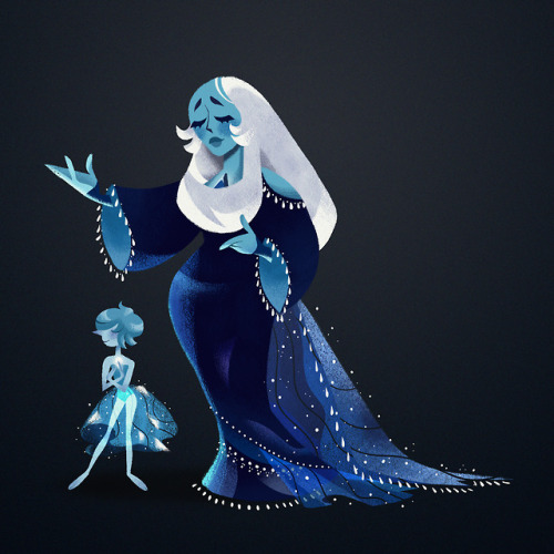 stalenobodykid: Finished the Diamonds and their Pearls! The illustration with them all together was 