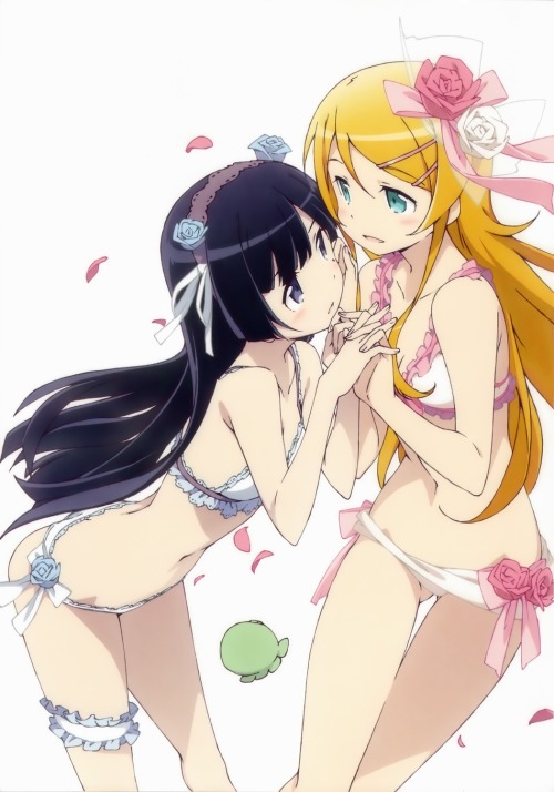 bikini cleavage garter gokou ruri kanzaki hiro kousaka kirino ore no imouto ga konnani kawaii wake ga nai swimsuits yuri | #288563 | yande.re