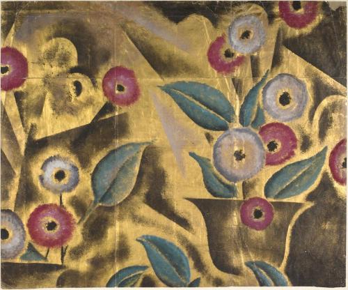 Donald Deskey, foil wallpaper, 1930s. Cooper Hewitt, via GlaserArchives