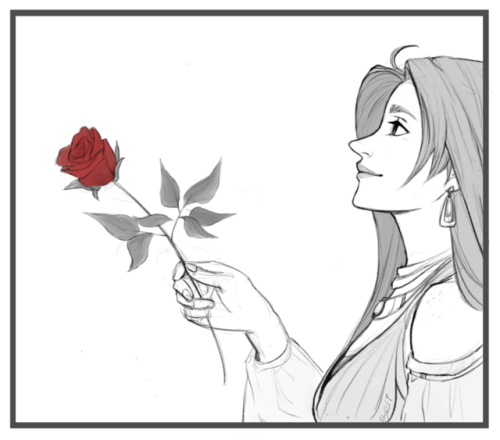  Apparently yesterday was National Red Rose Day, so I took the opportunity to scribble up my primary