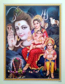 hinducosmos:Lord Shiva, Parvati, Ganesha,