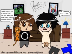 phantastic-destiel:  My draw phil naked! You guys better like this after spending four hours on it. (ft. amazingphil &amp; danisnotonfire) (new blog name is phantastic-destiel)