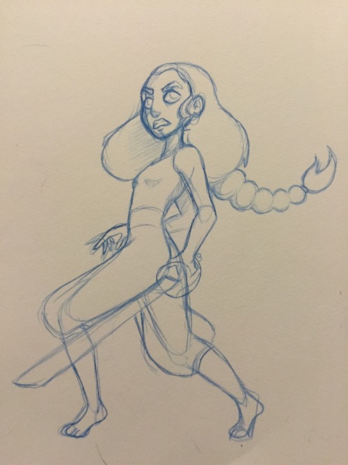 lucyversuslife:  Connie the sword fighter! Just fuck me up Rebecca Sugar…all those feels in one episode. I had to go draw something especially after hearing the duet. Connie is officially a badass.