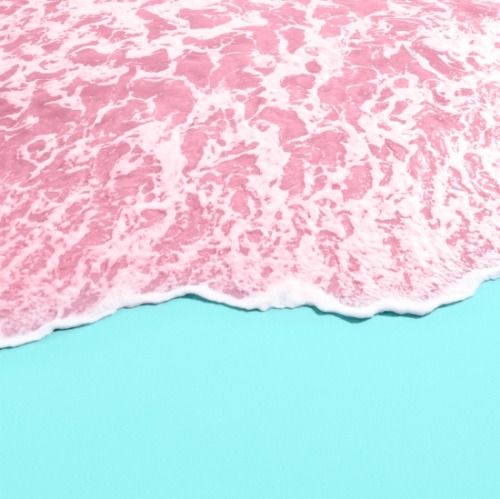 nicoleavecamour: bestof-society6: ART PRINTS BY PAUL FUENTES PINK SEA  PAPER BOAT INK  SOA