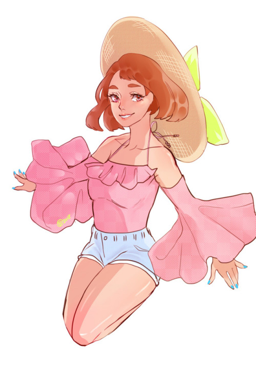 Summer casual Ochako ! //been away because adulting is tough and bnha is keeping me sane c: