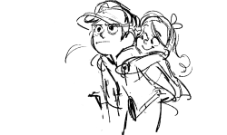 perfectlylogicalexplanation:  Dipper as Mabel’s older brother by three years. [x] [x]   Current aesthetic: adorkable big brother being protective towards his upbeat, lively, happy-go-lucky younger sibling.