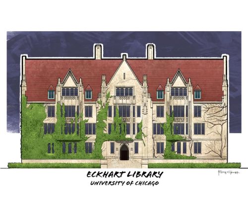 Eckhart LibraryUniversity of Chicago#eckhartlibrary #universityofchicago #chicago #architecture 