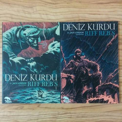 Tek cilt ve hardcover olsaydı keşke @sirtlankitap #denizkurdu #riffrebs #jacklondon #çizgirom