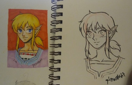 yamigekusu: I redrew an old BotW Link I did in 2016. I think I did alright Redrew Link again