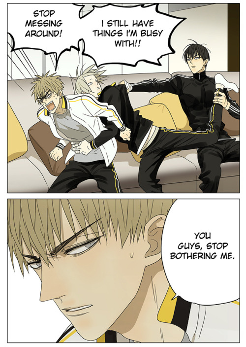 Old Xian update of [19 Days] “a few idiots after school”, translated by Yaoi-BLCD.Previously, 1-54 with art/ /55/ /56/ /57/ /58/ /59/ /60/ /61/ /62/ /63/ /64/ /65/ /66/ /67/ /68, 69/ /70/ /71/ /72/ /73/ / 74/ /75, 76/ /77/ /78/ /79/ /80/ /81/ /82/