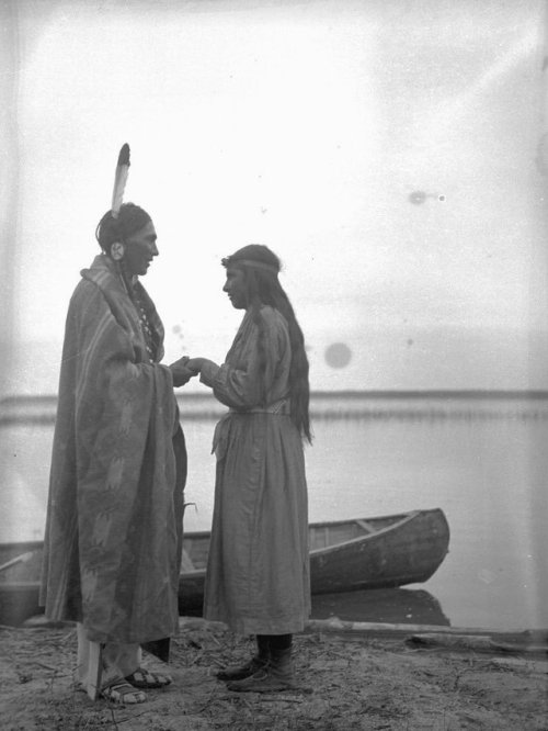 70rgasm: Young couple, Waterhen River, Saskatchewan, 1931