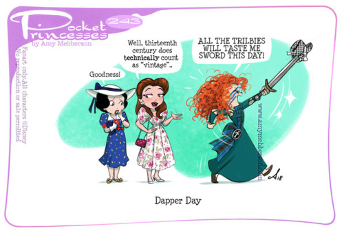 amymebberson:Pocket Princesses 243: Dapper Day!Please reblog, don’t repost, edit or remove captionsF