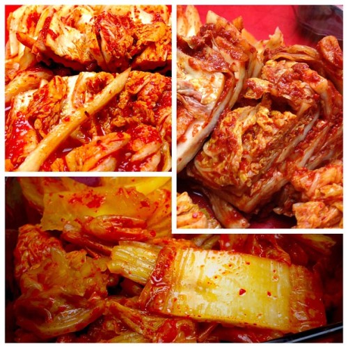 A lesson in kimchi. Fresh, 1 month, 6 months. #allgood #fermentastic #allgood#fermentastic