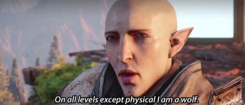 incorrectdragonage:submitted by @superawessomeguySolas: On all levels except physical I am a wolf.So