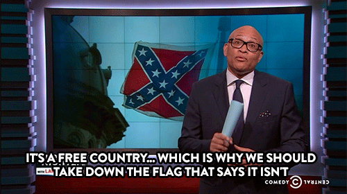 comedycentral:  Larry Wilmore urges South Carolina to take down the Confederate flag. Click here to watch.