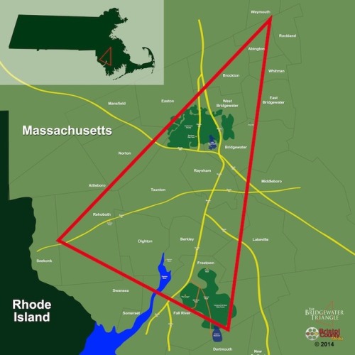 The Bridgewater TriangleLocated in southeastern Massachusetts is a 200sq foot area known as the Brid