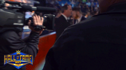 sunshinesamizayn:Sami Zayn, being very relatable at Hall of Fame.