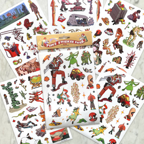 tim-peacock: I’ve released a new 100+ sticker pack! Each set comes with 5 sheets of stickers.A