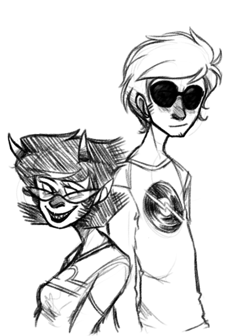 8-xenon-8:  Doodled these up last night fear my stupid height headcanons 