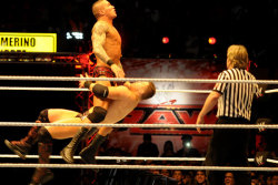 rwfan11:  Orton and Miz … BIG bulge take