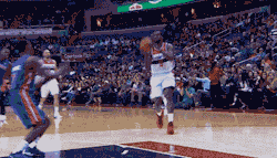 nbacooldudes:  Brandon Jennings tips Martell Webster’s alley-oop pass to John Wall in Detroit’s 104-98 win over Washington, but it was meant to be and Wall comes out of seemingly nowhere to finish it anyway. 