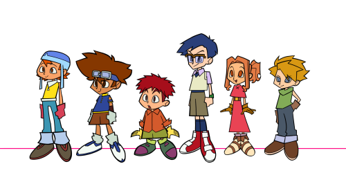 The Digidestined !!!!! Process Under The Cut :3