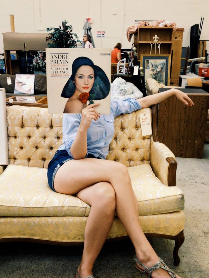 cultrmade:  At the thrift store ayy. A touch of elegance.  